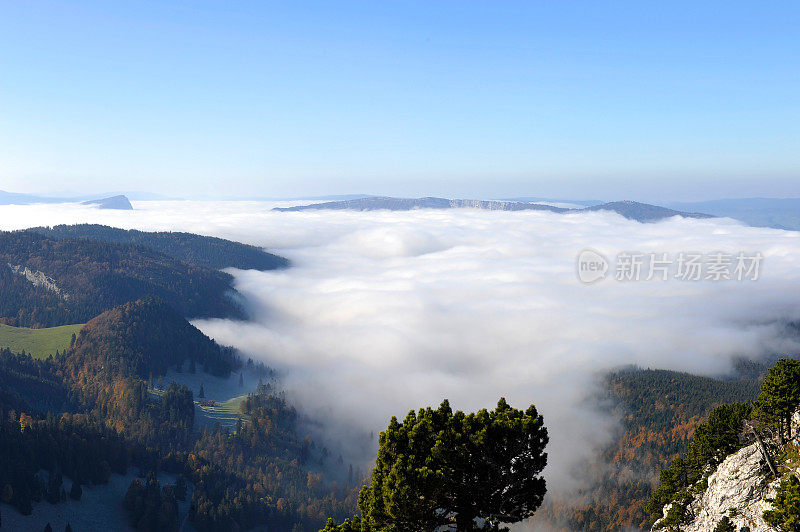 雾上的风景(Aiguilles de Baulmes)